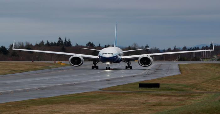 Boeing stages the first flight of its 777X plane outside Seattle