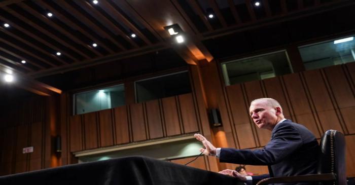 Dennis Muilenburg testifies before the U.S. Senate Commerce, Science and Transportation