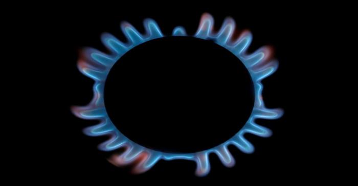 FILE PHOTO: A gas hob is seen in this photo illustration