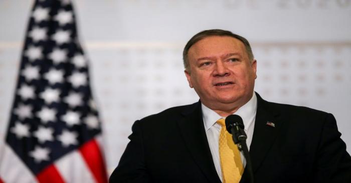 FILE PHOTO: U.S. Secretary of State Pompeo attends anti-terrorism meeting in Colombia