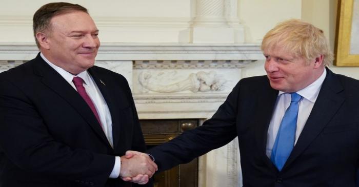 U.S. Secretary of State Pompeo visits London