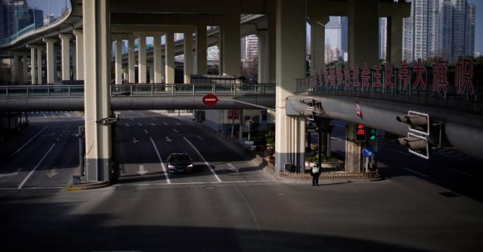 Main roads are seen in Shanghai