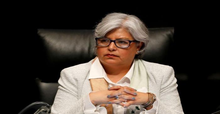 FILE PHOTO: Mexico's Economy Minister Graciela Marquez attends a session with lawmakers and