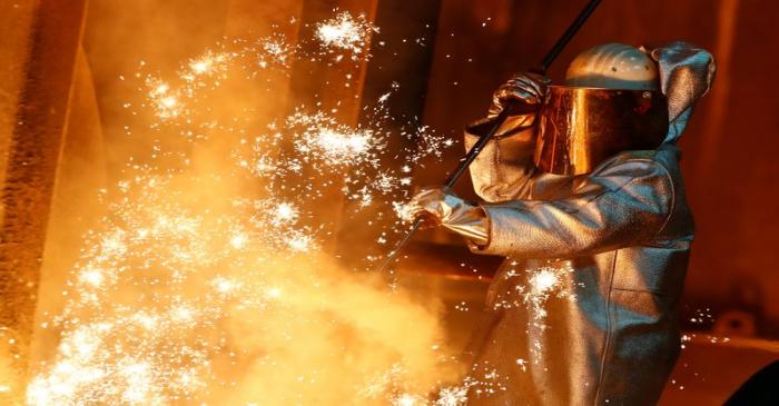 FILE PHOTO:  ThyssenKrupp steel factory in Duisburg