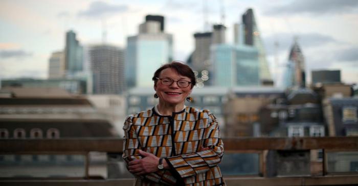 FILE PHOTO: Catherine McGuinness of the City of London Corporation, poses for a photograph in