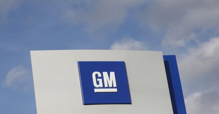 FILE PHOTO: The GM logo in Warren Michigan