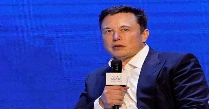 FILE PHOTO: Tesla Inc CEO Elon Musk attends the World Artificial Intelligence Conference (WAIC)