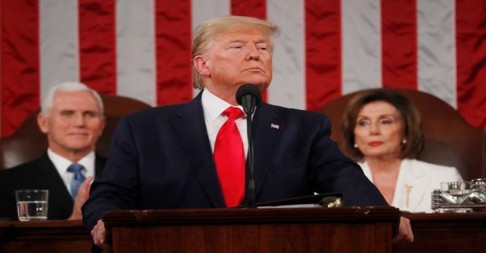 U.S. President Trump delivers State of the Union address at the U.S. Capitol in Washington