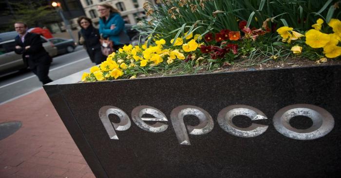 A general view of the exterior of the Pepco Holdings Inc corporate headquarters in Washington