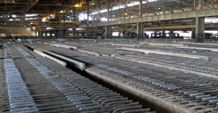 General view of Gecamines' Shituru hydrometallurgical facility, which processes copper and