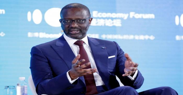 FILE PHOTO: CEO of Credit Suisse Group Tidjane Thiam attends the 2019 New Economy Forum in