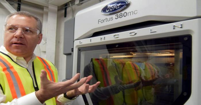 FILE PHOTO: Ford Motor Co's Joe Hinrichs at the company's Kentucky truck plant