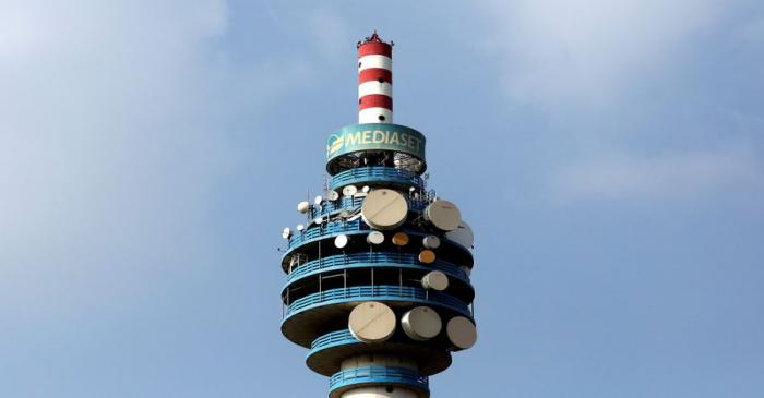 FILE PHOTO: The Mediaset tower is seen in Cologno Monzese neighbourhood Milan