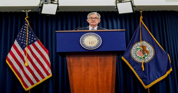 FILE PHOTO: Federal Reserve Chair Jerome Powell holds news conference following the Federal