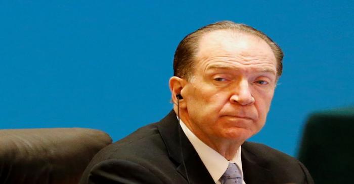 World Bank President David Malpass attends the 