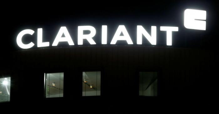 Logo of Swiss specialty chemicals company Clariant is seen in Pratteln