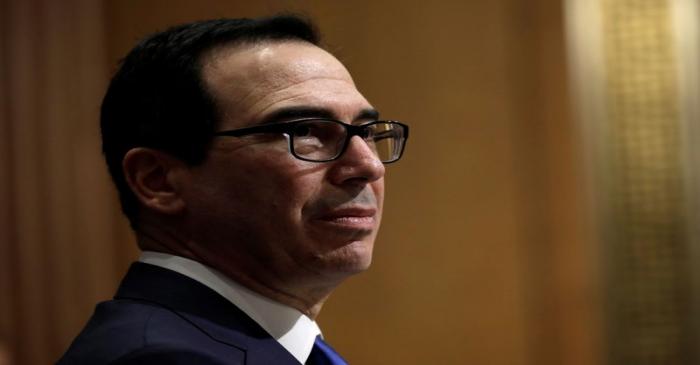 Treasury Secretary Steven Mnuchin testifies before a Senate Finance Committee