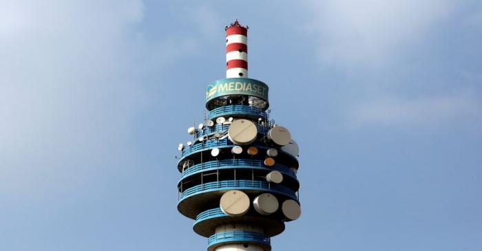 FILE PHOTO: The Mediaset tower is seen in Cologno Monzese neighbourhood Milan