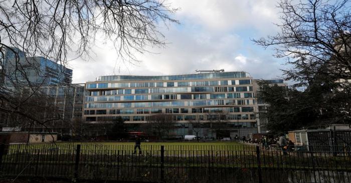 FILE PHOTO:  The offices where the London Metal Exchange is headquartered are seen in the City