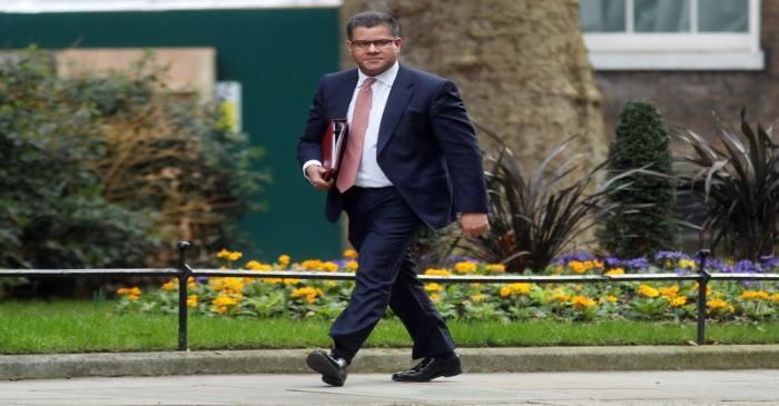 Britain's Secretary of State for Business, Energy and Industrial Strategy Alok Sharma is seen