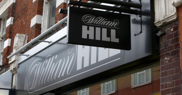A William Hill bookmaker store is seen in London