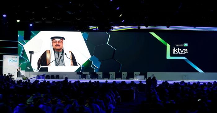 FILE PHOTO: Amin H. Nasser, president and CEO of Saudi Aramco speaks during inauguration of