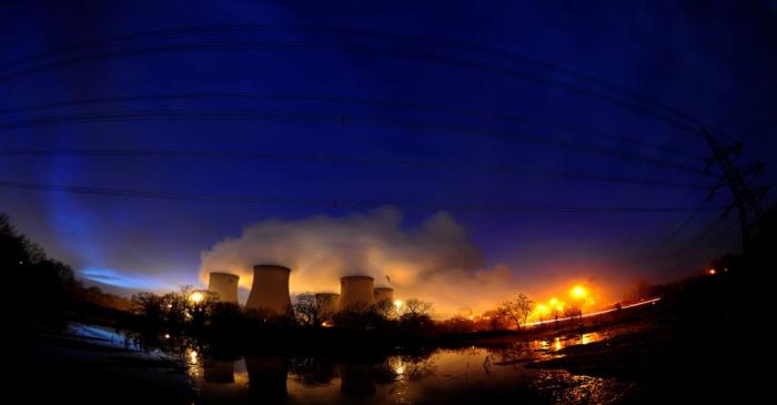 FILE PHOTO: A general view of Drax power station in Drax, northern England