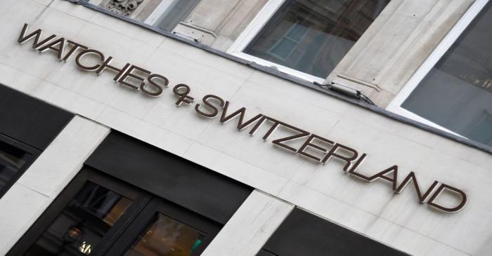 A branch of Watches of Switzerland is seen in London
