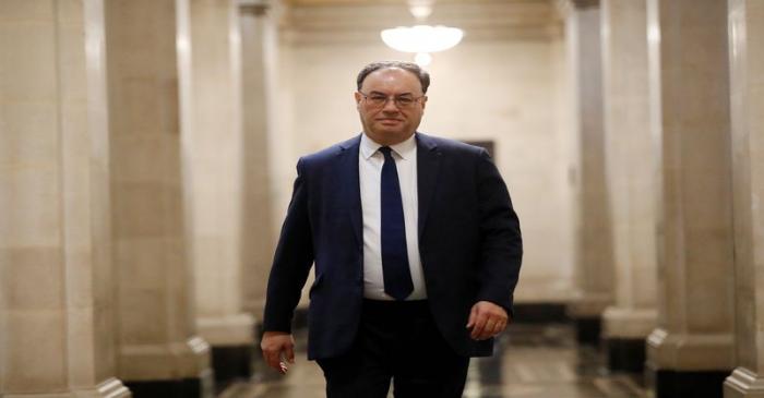 FILE PHOTO:  Bank of England Governor Andrew Bailey poses for a photograph on the first day of