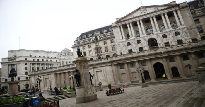 A general view of The Bank of England and the Royal Exchange