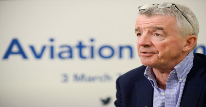 FILE PHOTO: Ryanair Chief Executive Michael O'Leary attends the Europe Aviation Summit in