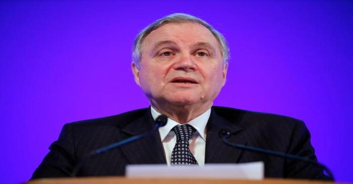 Ignazio Visco, governor of Bank of Italy, speaks during an event to launch the private finance