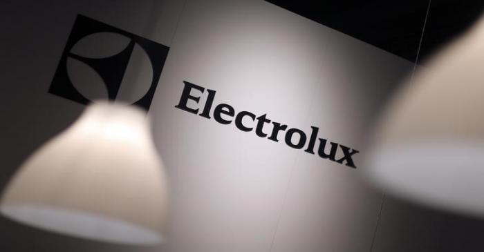 The Electrolux logo is seen during the IFA Electronics show in Berlin