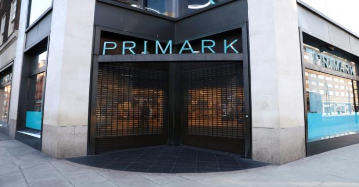 Closed entrance of a Primark store on Oxford Street due to coronavirus disease (COVID-19)