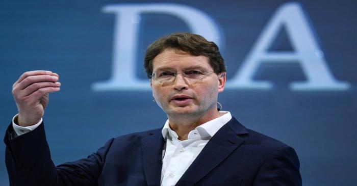 FILE PHOTO:  Ola Kaellenius, CEO of German luxury car manufacturer Daimler AG, speaks at the