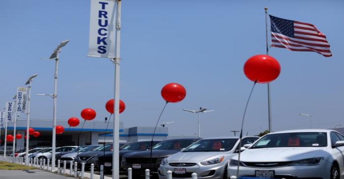 FILE PHOTO: Used cars are shown for sale in National City, California