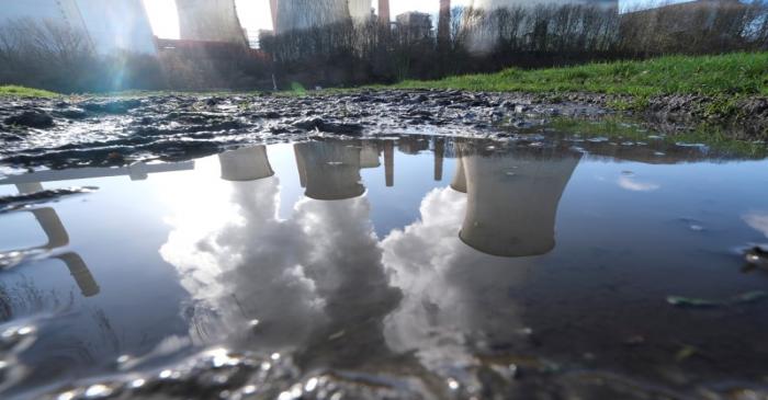 FILE PHOTO: The lignite power plant complex of German energy supplier and utility RWE is