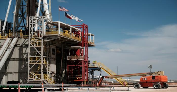 FILE PHOTO: Chevron oil exploration drilling site near Midland