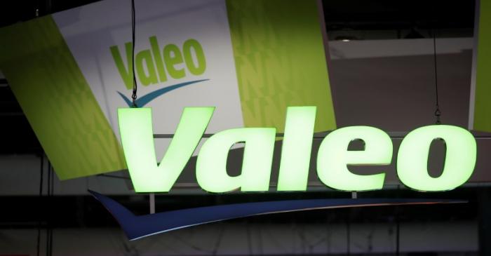 Logo of Valeo is seen at VivaTech fair in Paris