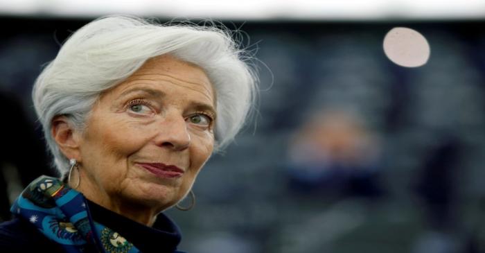 FILE PHOTO: European Central Bank President Lagarde addresses the European Parliament in