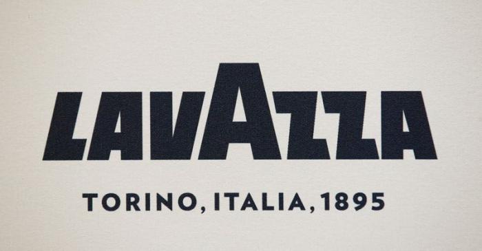 FILE PHOTO: Lavazza coffee logo is seen outside Lavazza's flagship coffee store downtown Milan