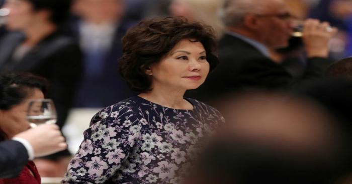 FILE PHOTO: FILE PHOTO: U.S. Transportation Secretary Elaine Chao attends a banquet for Emperor