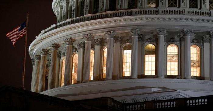 The U.S. Capitol Building as seen ahead of a vote on the coronavirus (COVID-19) relief bill on