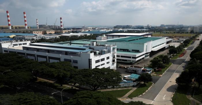 A view of factories in Singapore