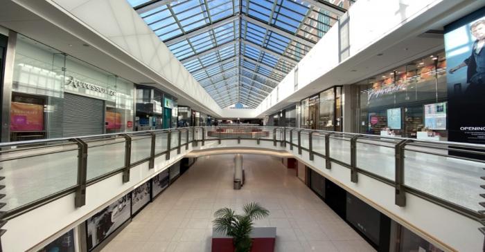 Deserted Intu Shopping Center is seen in Watford