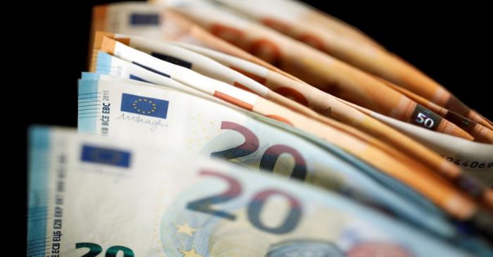 FILE PHOTO: 50 and 20 Euro banknotes are displayed in this picture illustration