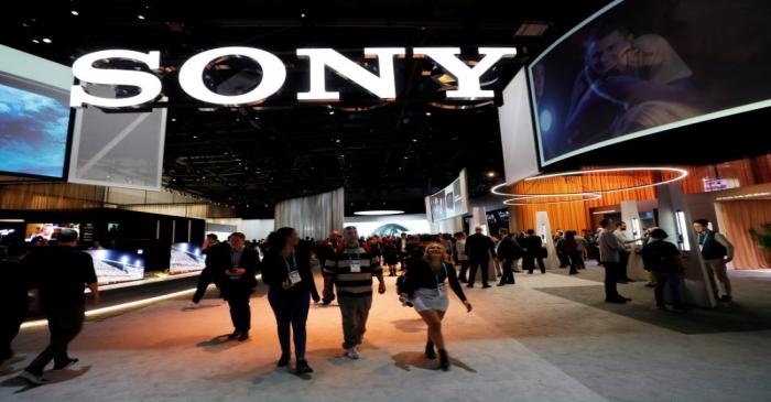 A view of the Sony booth during the 2020 CES in Las Vegas