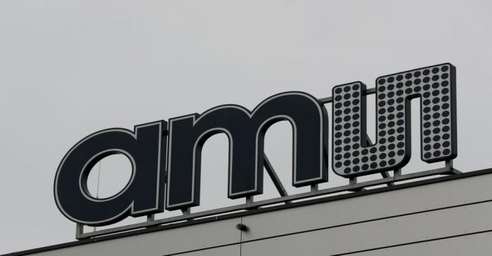 FILE PHOTO: The Logo of Austrian sensor specialist AMS is seen on their factory in