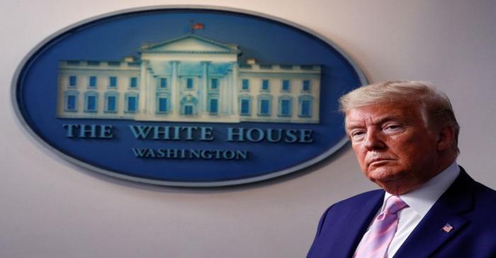 U.S. President Trump leads daily coronavirus response briefing at the White House in Washington