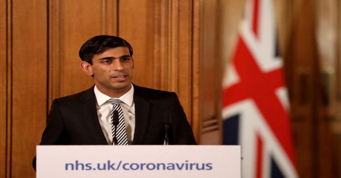 FILE PHOTO: Chancellor of the Exchequer Rishi Sunak speaks during a news conference on the